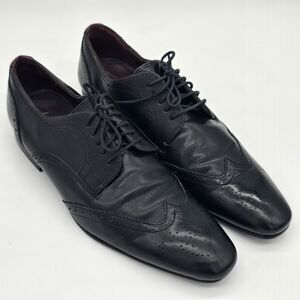 Ted Baker Finbarr Lace Up Tuxedo Oxford Men's 9 Black Wingtip